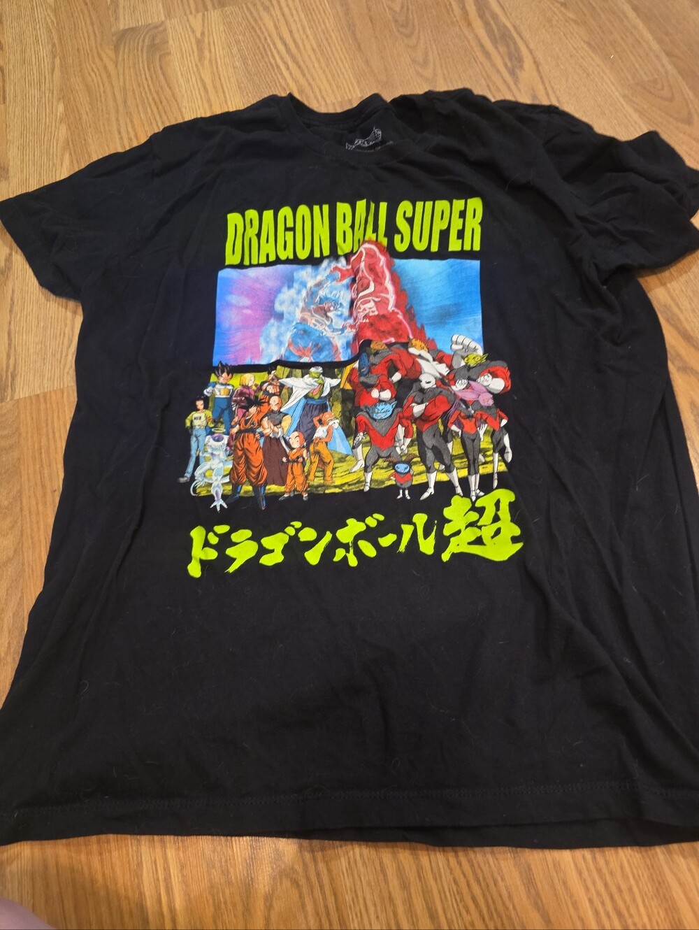 Dragon Ball Super Neon Graphic Tee - Black
